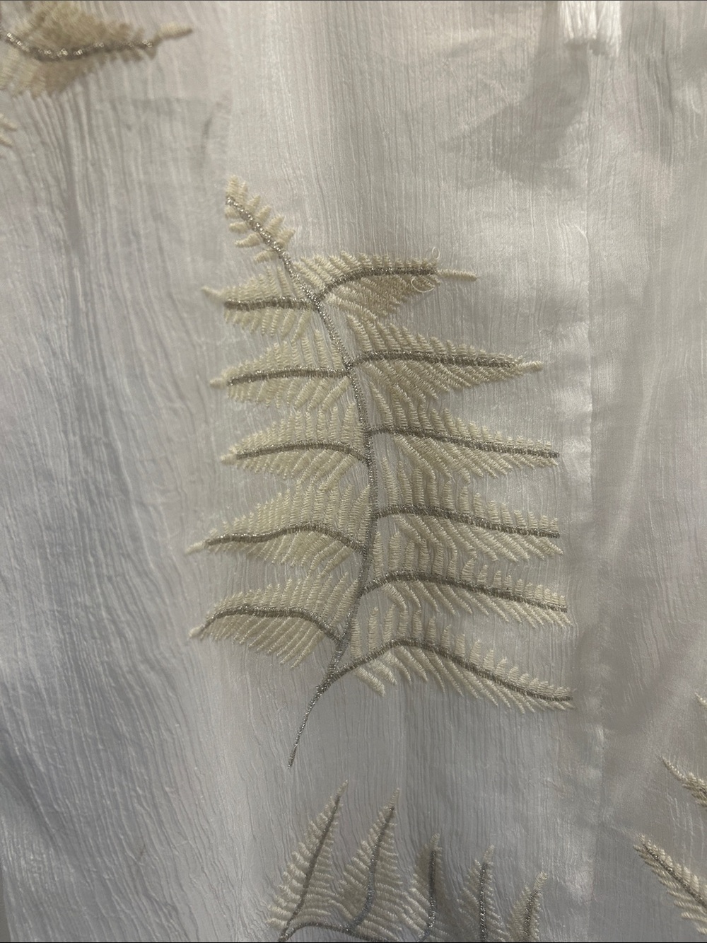 Women’s White Cold-Shoulder Embroidered Top - Picture 5 of 5